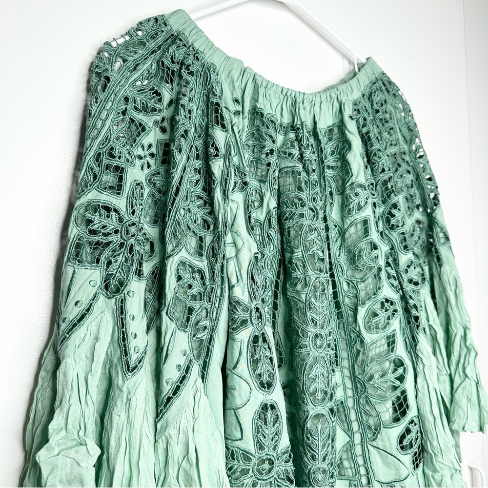 NWT FREE PEOPLE Party Daisy Cutwork Ruffle Mini Dress Size XS - Picture 4 of 9